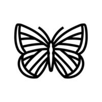 spring azure insect line icon vector illustration