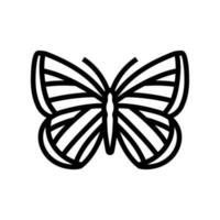 spring azure insect line icon vector illustration