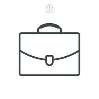 briefcase icon symbol template for graphic and web design collection logo vector illustration