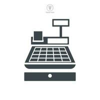 cash register icon symbol template for graphic and web design collection logo vector illustration