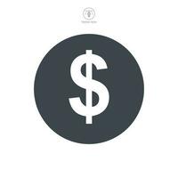 dollar sign icon symbol template for graphic and web design collection logo vector illustration