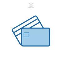 crédito tarjeta icono símbolo modelo para gráfico y web diseño colección logo vector ilustración