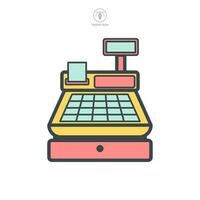 cash register icon symbol template for graphic and web design collection logo vector illustration