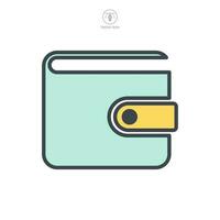 billetera icono símbolo modelo para gráfico y web diseño colección logo vector ilustración