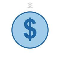 dollar sign icon symbol template for graphic and web design collection logo vector illustration