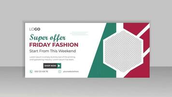 Creative Start-Up online Business Strategy social media cover template, fashion sale web banner template, corporate banner, header, business banner design vector