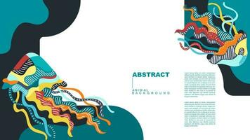 vector resumen dos Medusa antecedentes diseño, exótico vistoso antecedentes