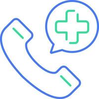 Emergency call vector icon