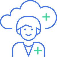 Cloud Health vector icon