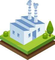 Factories isometric illustration vector