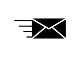 Fast mail icon line vector