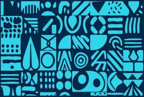 abstract shapes pattern minimalist ,abstract shapes trendy hand drawn vector