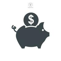 piggy bank icon symbol template for graphic and web design collection logo vector illustration