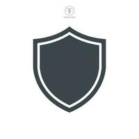 shield icon symbol template for graphic and web design collection logo vector illustration