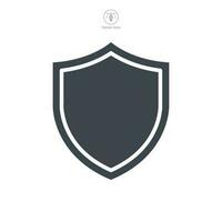 shield icon symbol template for graphic and web design collection logo vector illustration