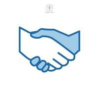 handshake icon symbol template for graphic and web design collection logo vector illustration