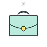 briefcase icon symbol template for graphic and web design collection logo vector illustration