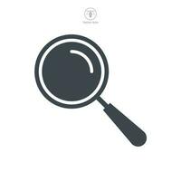 magnifying glass icon symbol template for graphic and web design collection logo vector illustration