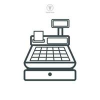 cash register icon symbol template for graphic and web design collection logo vector illustration