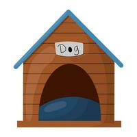 un Casa de perro. vector ilustración aislado en un blanco antecedentes.