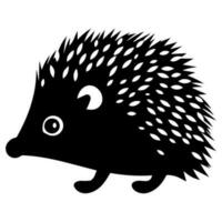 Cute cartoon hedgehog vector icon