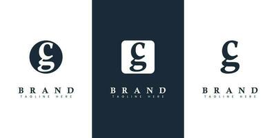 Modern and simple Lowercase CG Letter Logo, suitable for any business with CG or GC initials. vector