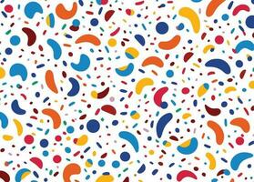 seamless pattern with colorful sprinkles on a white background, in the style of bold, graphic lines, minimalist backgrounds, foampunk, candycore, playful figures, dan colen, jessie arms botke vector