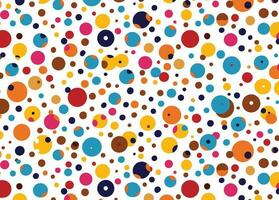 the seamless pattern of colorful sprinkles on white background, in the style of minimalist backgrounds, bold colors, marks, candycore, captivating, rounded, layered textures, shapes, playful figures vector