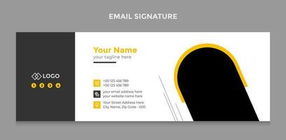 Email Signature Template vector