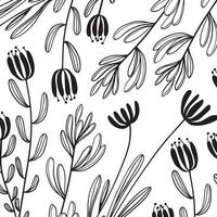 floral leaves pattern vector