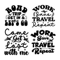 Travel T-Shirt Design Bundle vector