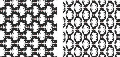 Creepy Hands Black White Red Patterns vector