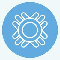 Icon Symbol. related to American Indigenous symbol. blue eyes style. simple design editable vector