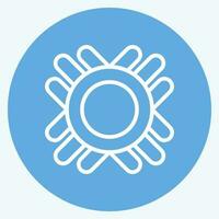 Icon Symbol. related to American Indigenous symbol. blue eyes style. simple design editable vector