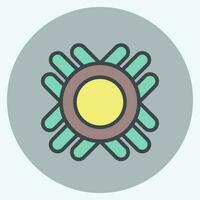 Icon Symbol. related to American Indigenous symbol. color mate style. simple design editable vector
