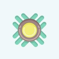 Icon Symbol. related to American Indigenous symbol. flat style. simple design editable vector