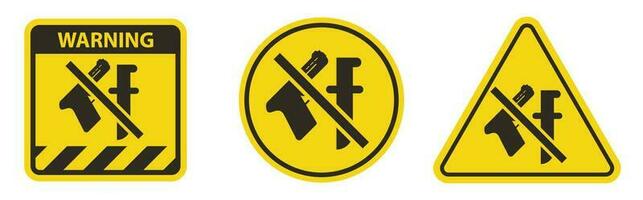 Weapon prohibited icon. Forbidding, No weapons, with gun and knife. vector