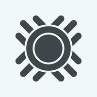 Icon Symbol. related to American Indigenous symbol. glyph style. simple design editable vector