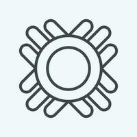 Icon Symbol. related to American Indigenous symbol. line style. simple design editable vector