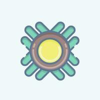 Icon Symbol. related to American Indigenous symbol. doodle style. simple design editable vector