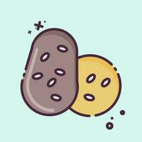 Icon Potato. related to American Indigenous symbol. simple design editable vector