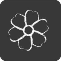 Icon Sakura. suitable for Japanese symbol. chalk Style. simple design editable. design template vector