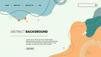 flat design vector abstract background landing page