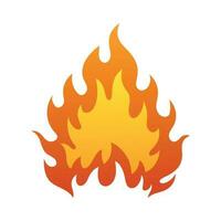gradient orange and red flame vector icon