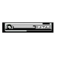 cd dvd player game pixel art vector illustration