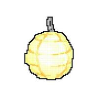 paper asian lantern game pixel art vector illustration