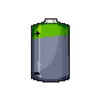low level battery energy game pixel art vector illustration