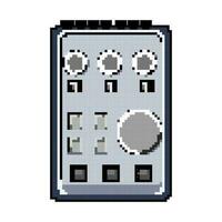 digital audio interface game pixel art vector illustration