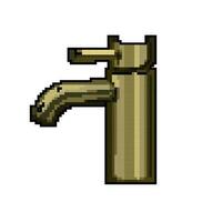 house bathroom faucet game pixel art vector illustration