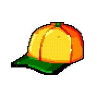 head baseball cap game pixel art vector illustration
